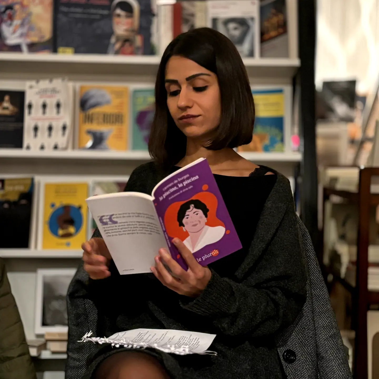 Silvia Salis durante una presentazione in libreria
